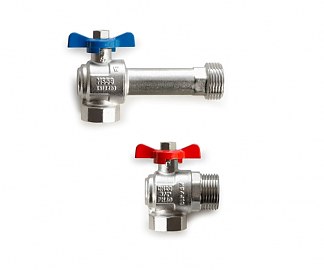 Набор угловых шаровых кранов HANSA&nbsp;KG20V, 3/4"
