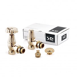 Exemet Floral Old Style 1/2" Комплект вентилей угловой, светлое золото