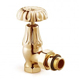 Exemet Floral Old Style, Клапан угловой 1/2", золото