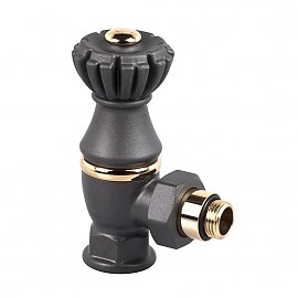 Exemet Liberty 1/2"х3/4" угловой клапан, антрацит