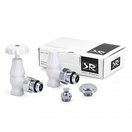 Exemet Floral Old Style 1/2" Комплект вентилей угловой, белый
