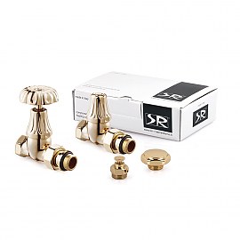 Exemet Floral Old Style 1/2" Комплект вентилей прямой, светлое золото