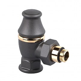 Exemet Liberty 1/2"х3/4" угловой запорный клапан, антрацит