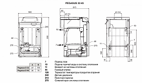 газовый котел ferroli pegasus d 45