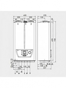 габариты котла Immergas Victrix Omnia