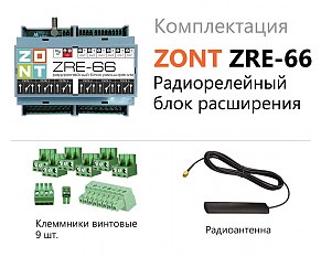Блок расширения радиорелейный ZONT ZRE-66